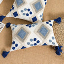Boho loop tufted geometric pillow cover bedroom tassel cushion