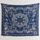 DecorBites™ Celestial Floral Moon Phase Tapestry: Hippie Boho Room Decor & Wall Art