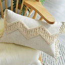 Boho nordic tassel beige cotton pillow case bedroom cushion cover