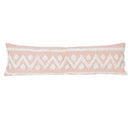 Boho pink geometric tufted pillow covers pink & white bedroom decor
