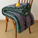 DecorBites™ Boho Printed Blanket: Cozy, Multi-Functional, Half-Flannel Shawl, Single/Double Bedspread