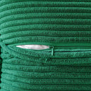 Boho striped emerald green corduroy pillow covers living room decor