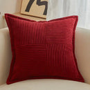 Boho striped emerald green corduroy pillow covers living room decor