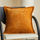 Boho striped emerald green corduroy pillow covers living room decor