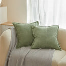 DecorBites™ Boho Striped Pillow Covers for Sofa Bed Decor, 45x45 White Polyester Pillowcases
