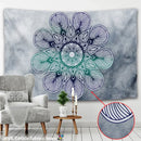 Boho sun moon mandala purple & blue galaxy wall hanging bedroom decor