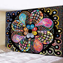Boho tapestry set in red & gold traditional pattern for bedroom