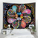 Boho tapestry set in red & gold traditional pattern for bedroom
