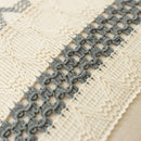 DecorBites™ Boho Tassel Cushion Cover: Geometric Woven Crochet Pillowcase