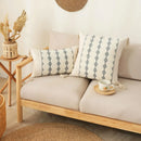 DecorBites™ Boho Tassel Cushion Cover: Geometric Woven Crochet Pillowcase