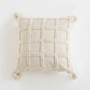 DecorBites™ Boho Tassel Cushion Cover for Home Décor - 45x45cm Square/Round