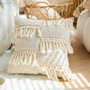 DecorBites™ Boho Tassel Cushion Cover for Home Décor - 45x45cm Square/Round
