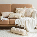 DecorBites™ Boho Tufted Tassel Cushion Cover for Home Decor Living Room Sofa
