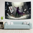 Boho white and red joker tapestry bedroom tarot wall art