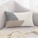 Boho white & gray tufted cushion cover living room throw pillow