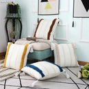 DecorBites™ Boho Woven Tassel Tufted Throw Pillow Case for Sofa Bed Chair