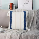 DecorBites™ Boho Woven Tassel Tufted Throw Pillow Case for Sofa Bed Chair