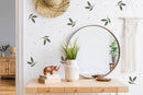 Scandinavian Brown leaves - Fabric Nursery Wall Art Decals