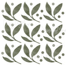 Scandinavian Botanical leaves - Fabric Nursery Wall Art Decals