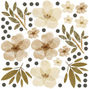 Boho Leaves & Foliage wall decals - Fabric Nursery Wall Art Decals