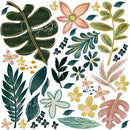 Watercolor Foliage and Leaves - Fabric Nursery Wall Art Decals