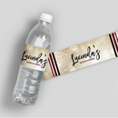 Bokeh Cream Water Bottle Labels