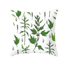 Botanical autumn maple leaves plush pillow case living room decor