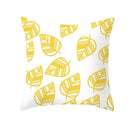 Botanical autumn maple leaves plush pillow case living room decor
