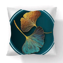 Botanical big leaves cushion covers living room decorative pillows