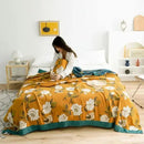 DecorBites™ Cotton Leisure Blanket: Luxury Soft Blanket for Summer, Single/Double Bedspread, Sofa Towel - Nordic Home Decor