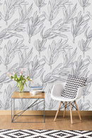 Fashionable Botanical Pattern Wallpaper Vogue