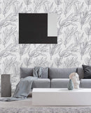 Fashionable Botanical Pattern Wallpaper Vogue