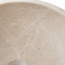 Botticino Beige Marble Oval Vessel Sink - 20.5"x16"x6" - Honed