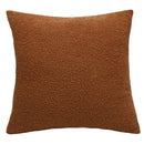 Boucle teddy rust slate and cream throw pillows living room set