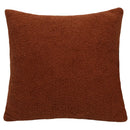 Boucle teddy rust slate and cream throw pillows living room set