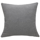 Boucle teddy rust slate and cream throw pillows living room set