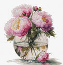Bouquet of Peonies Counted Cross-Stitch Kit by Luca-S B7028L