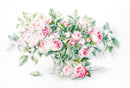 Bouquet of Pink Roses Counted Cross-Stitch Kit by Luca-S BL22866L