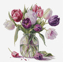 Bouquet of Tulips Counted Cross-Stitch Kit by Luca-S B7029L