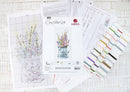 Bouquet with lavender B7008L Counted Cross-Stitch Kit