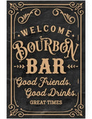 Bourbon Bar Metal Sign