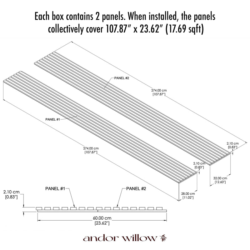 Tall Willow Panel (9' height)