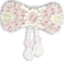 BP-174C Beadwork kit for creating brooch Crystal Art "Small girl-flirt"