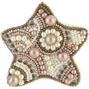 BP-180C Beadwork kit for creating brooch Crystal Art Set of pictures "Gingerbread"