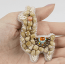 BP-289C Beadwork kit for creating brooch Crystal Art "Lama"