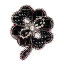 BP-319C Beadwork kit for creating brooch Crystal Art "Four-leafed"