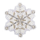 Beadwork kit for creating brooch Crystal Art "Snowflake" BP-352C
