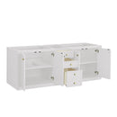 James Martin Chicago 72" Double Bathroom Vanity, Glossy White