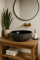 Natural Black Marble Sink