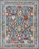 Neola Navy Blue Damask Area Rug